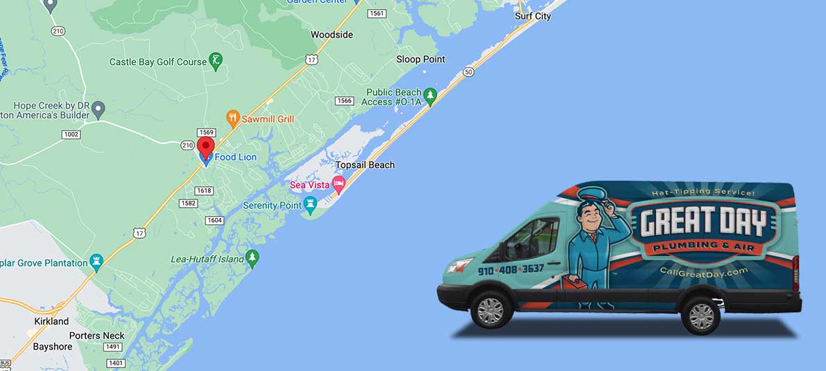 Hampstead Plumbing - Great Day Plumbing & Air - Service Areas